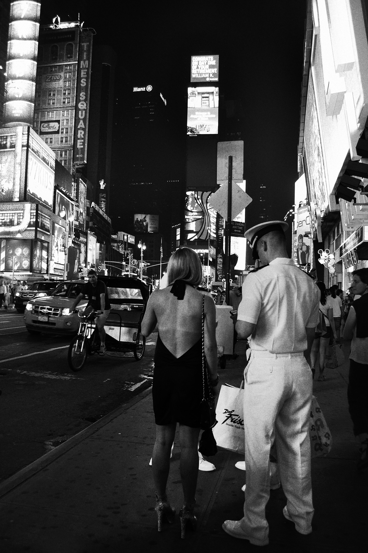New York new york people black & white