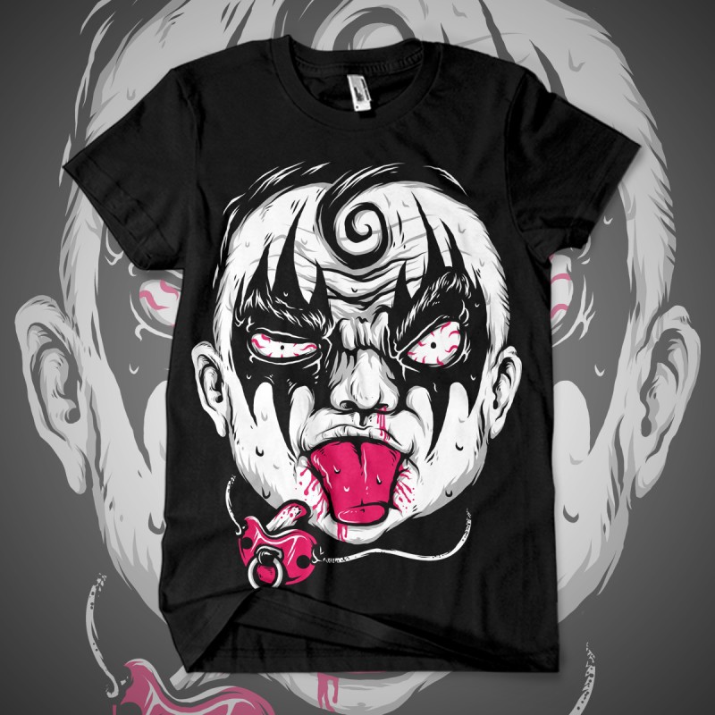 tees shirt teedesign t-shirt apparel cloth Clothing wear wearing T-Shirt Design skull