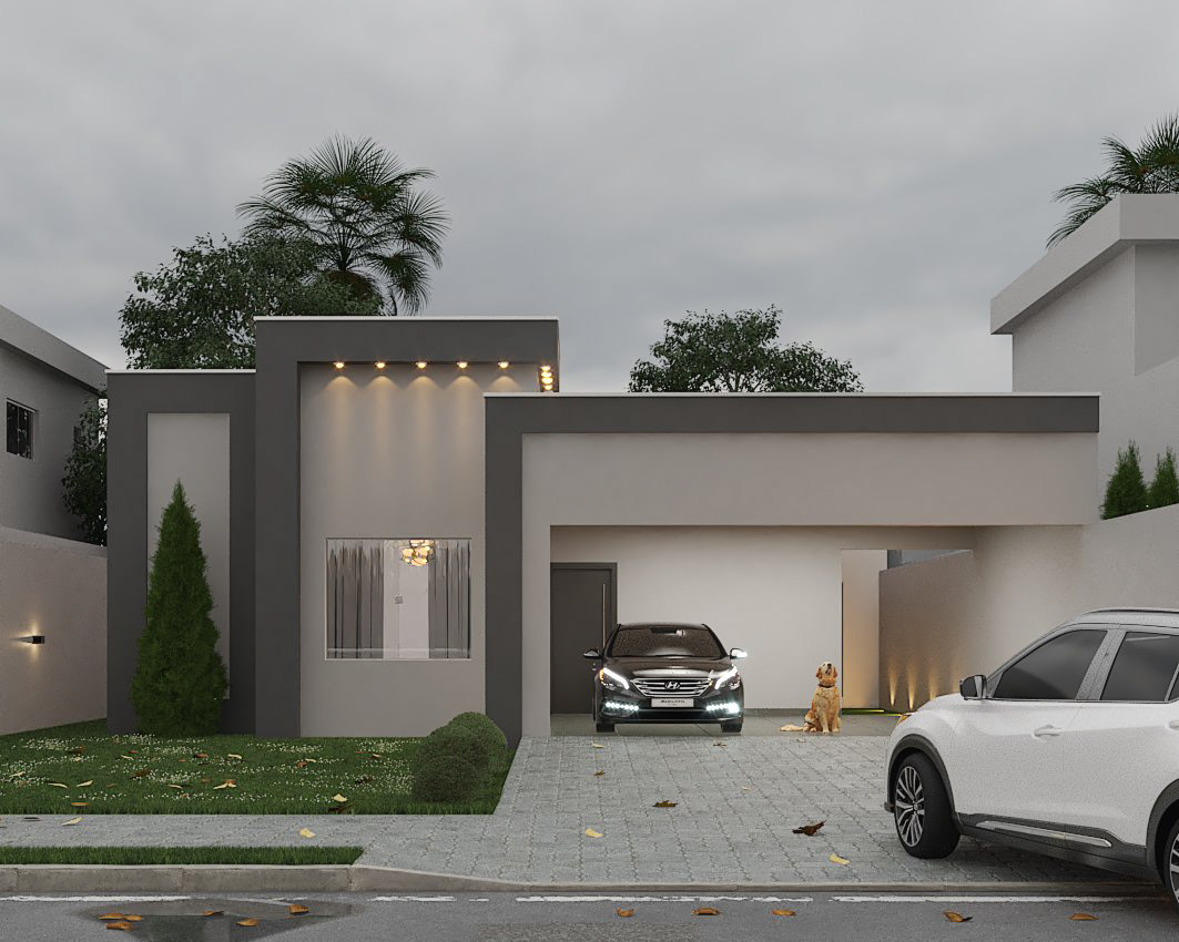 home casa fachada CASAS fachadas Render vray rendering 3D architecture
