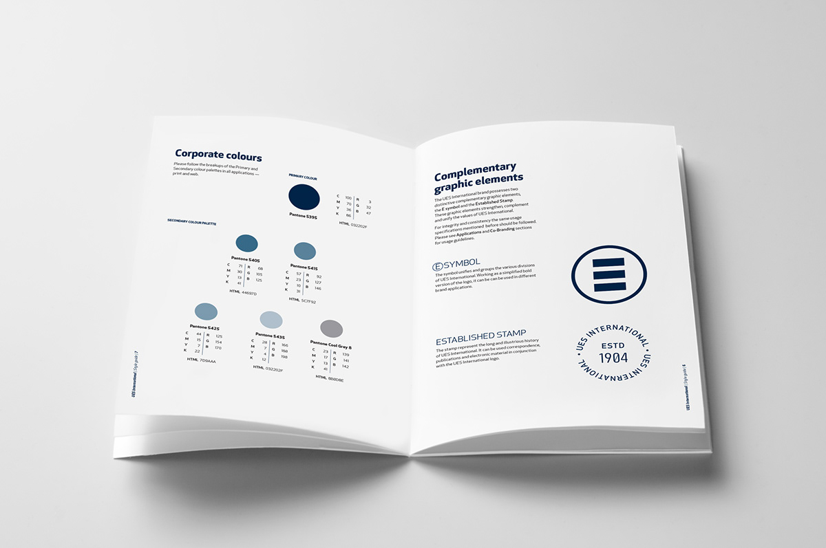 logo Rebrand wallpaper Engineers integrated branding design manual brand guidelines pattern