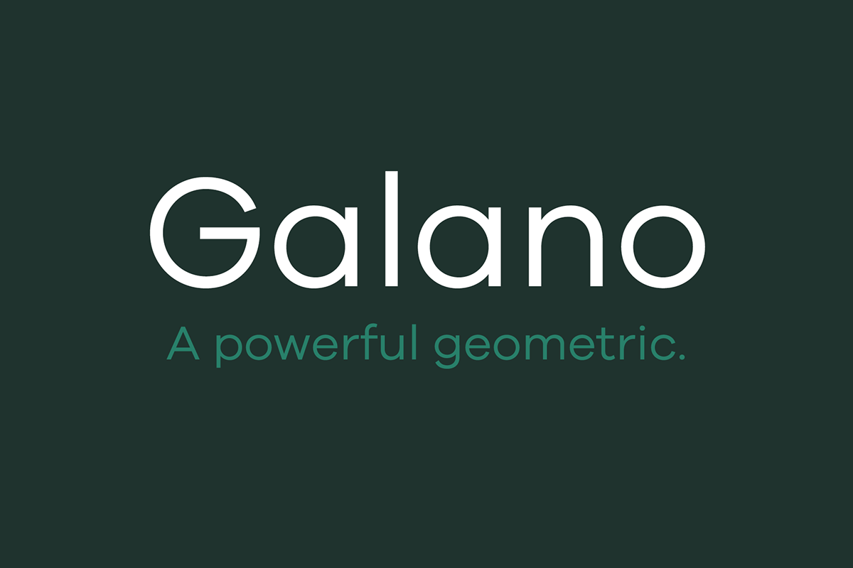 Galano Grotesque type font family sans grotesque grotesk thin editorial design modern book poster application