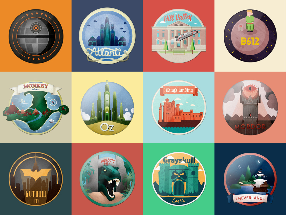 Impossible magnets magnets mordor Neverland OZ jurassicpark monkeyisland king's landing b612 deathstar grayskullcastle Hill Valley gotham city atlantis jurassic park