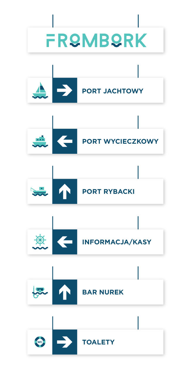 Logotype ID port fishing port yacht boat seaport