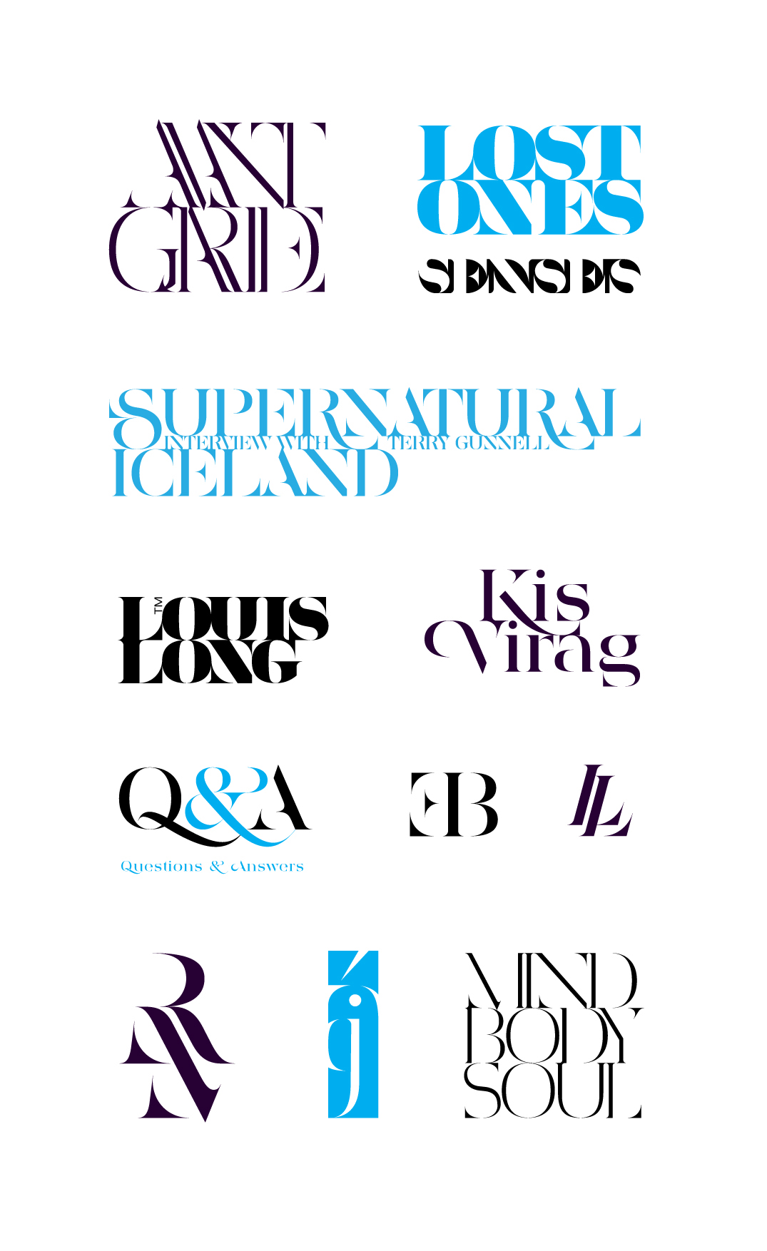 type design stencil serif modern geometric infinite contrast family