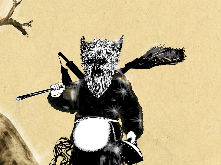 myth mitologia fantastico Drean Civilized Urban Character illutration magiclamp porto laurenço wolf vector Illustrator