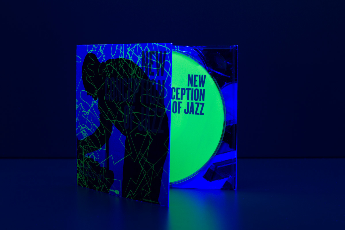 bugge  neon jazz cd silkscreening