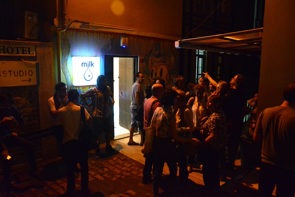 illustrations illustrators istanbul Exhibition  solo show burak senturk milk Milk Gallery artist Posca acrylic canvas print first show