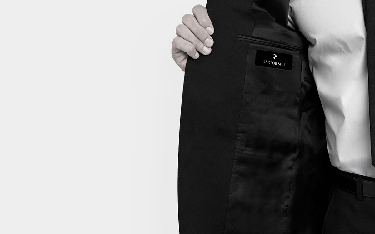 sartor suit BULLSEYE suits logo minimal Clothing branding  crest geometric luxury