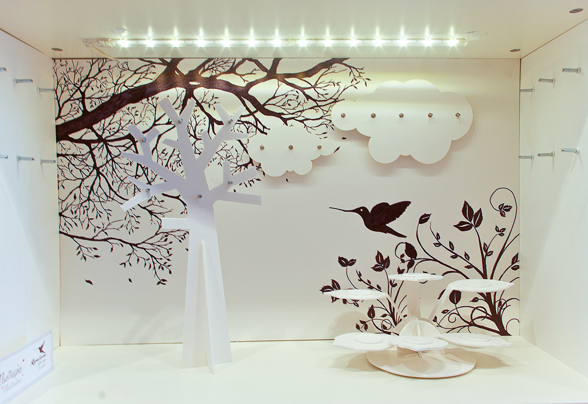 magiclamp porto laurenço design drawing space Tree  flying bird handmade