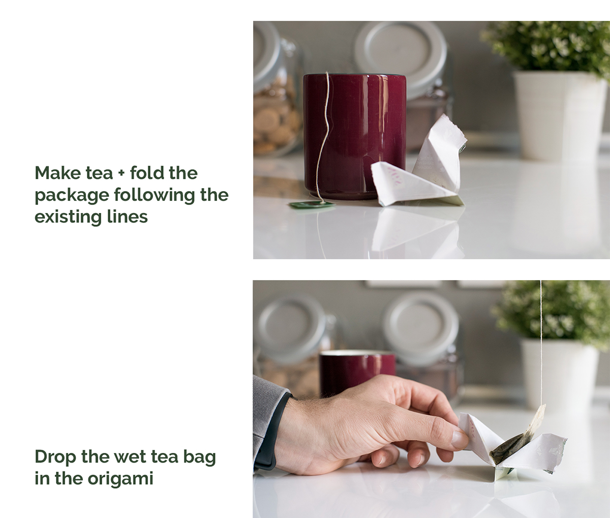 tea bag teabag Packaging origami  paper twinings design Pack creative