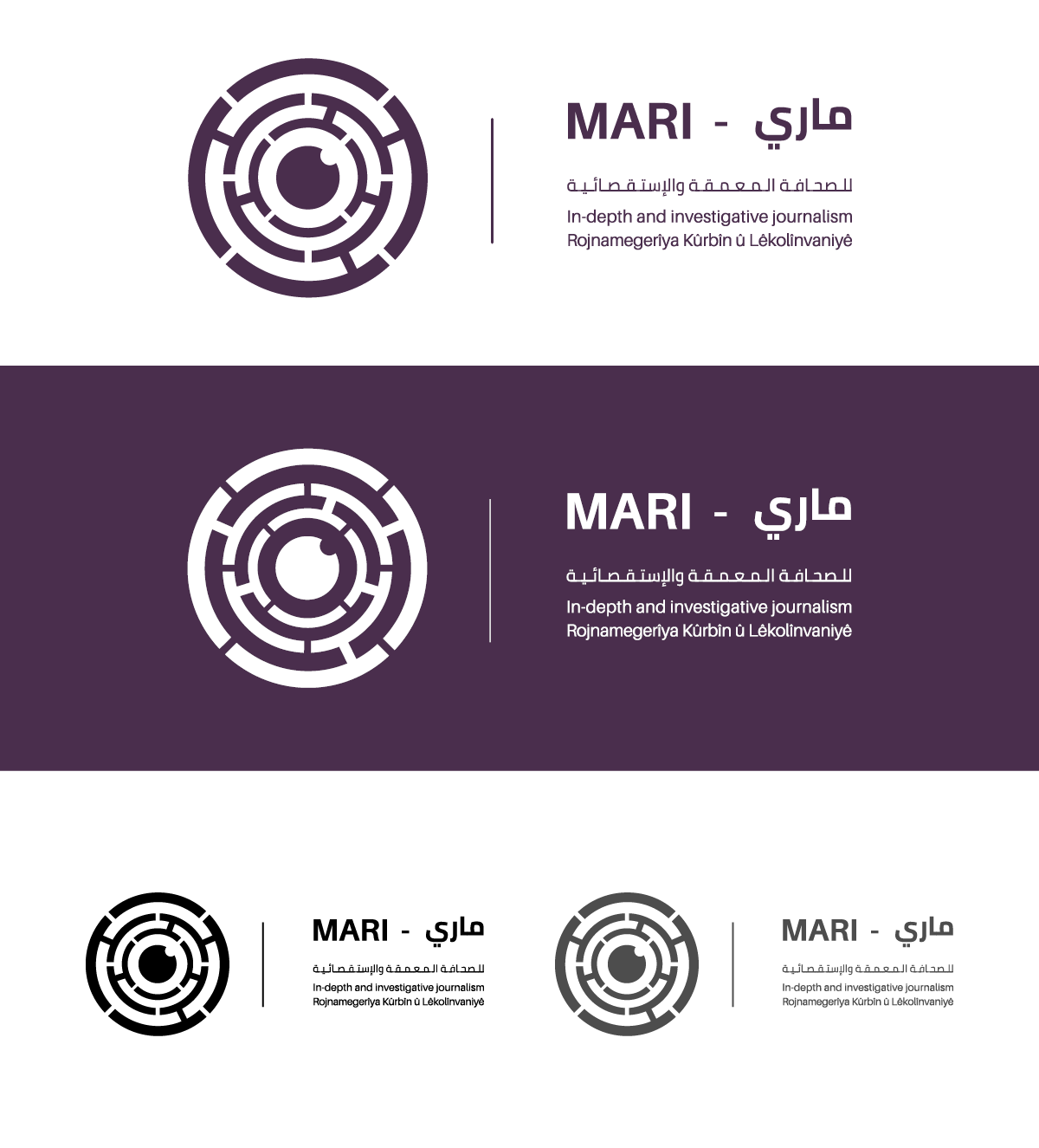 branding  graphic journalism   logo Mari Kingdom purple Syria