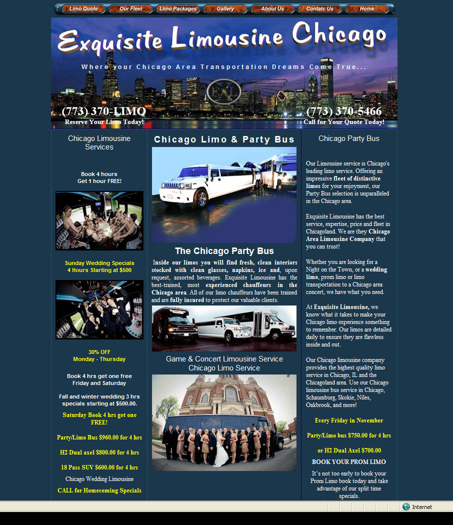 limousine service websitee
