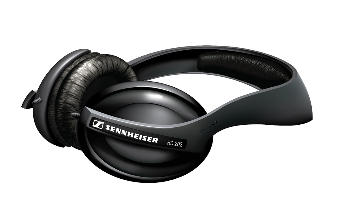 sennheiser HD hd202 illustração Audio headphones Interpretation product