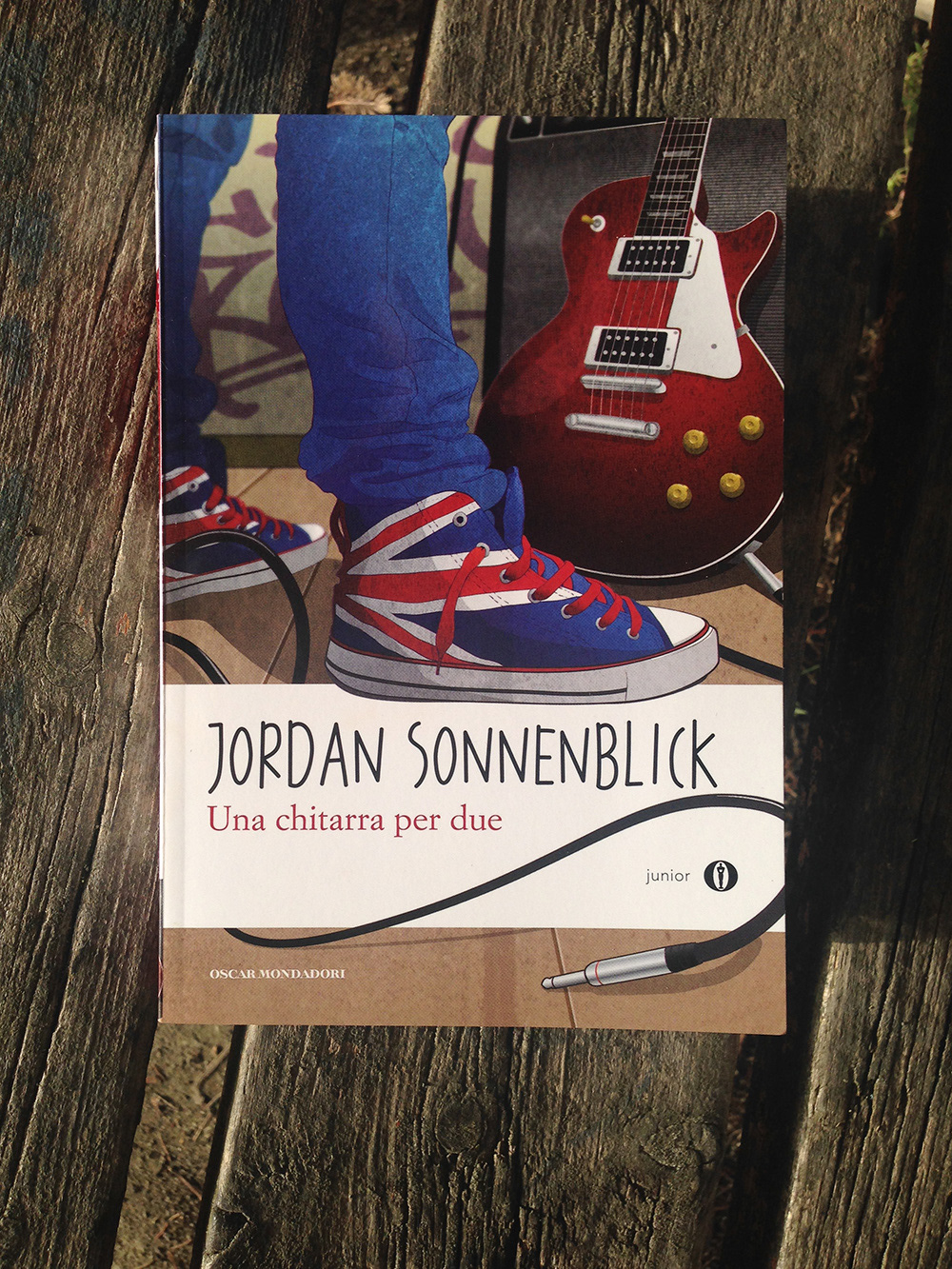 mondadori oscar mondadori cover copertina jordan sonnenblick vector guitar rock book libri per ragazzi unachitarraperdue
