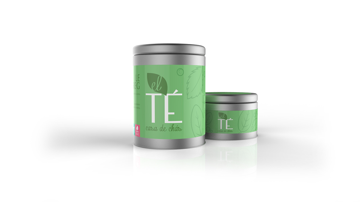 tea chá el té Icon design green rooibos