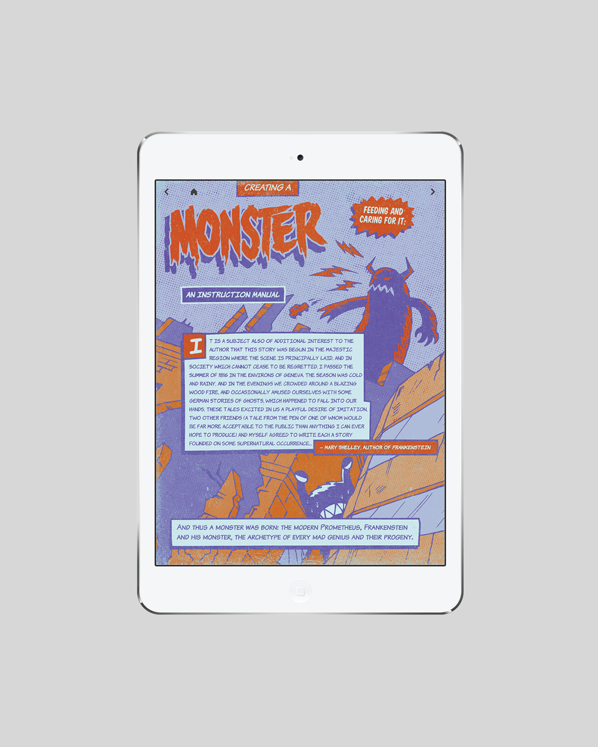 threaded magazine ed16 issue creating a monster iPad interactive counterspace pie paper spielerei david merritt letterproeftuin