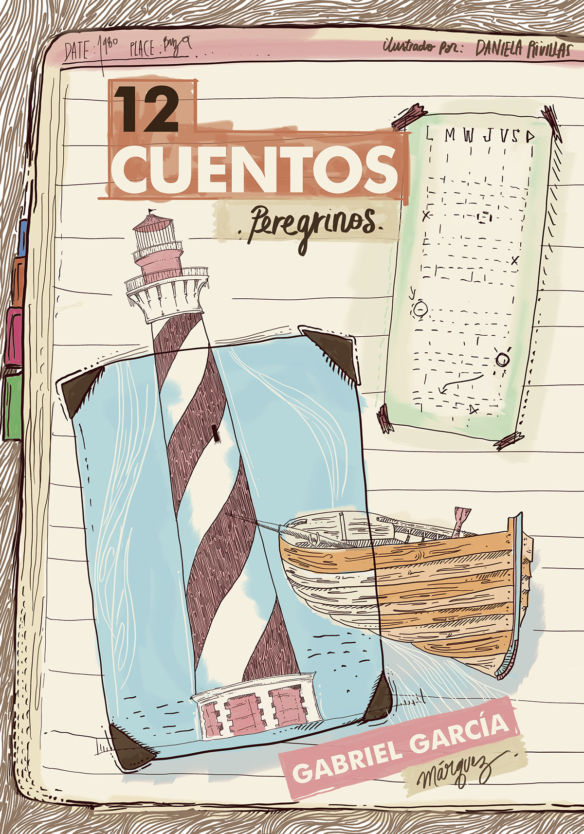 gabriel garcia marquez journal art jounalism collage sketch cuentos objects Cases places buildings