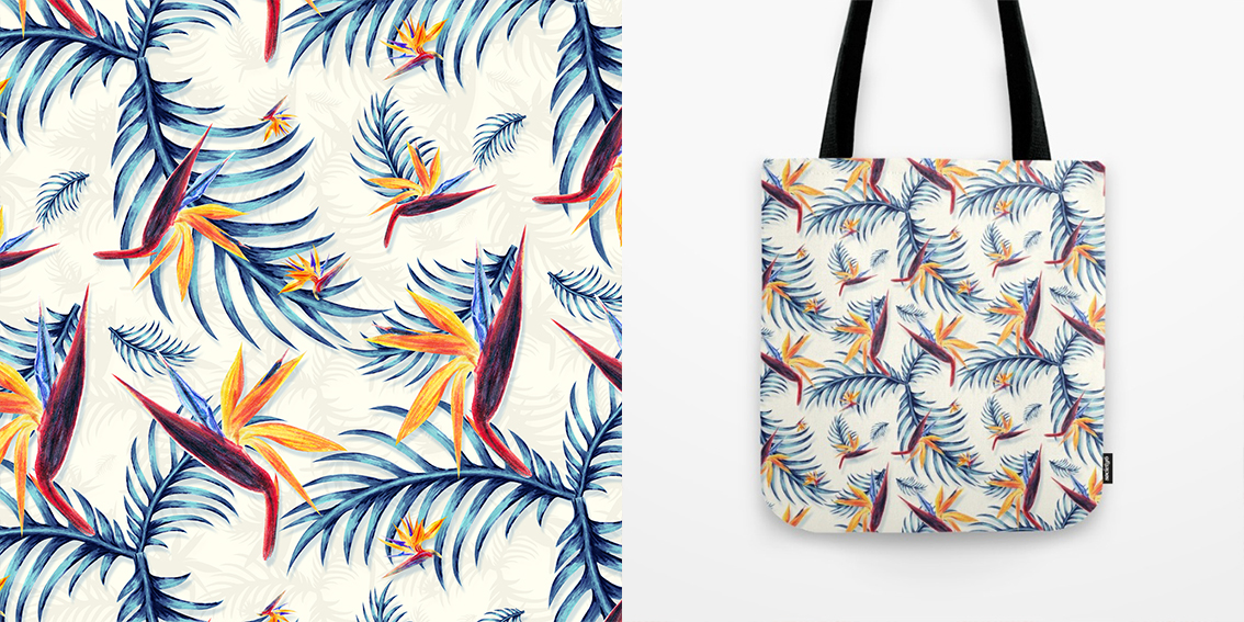 Tropical summer floral watercolor watercolour Patterns pattern patterns 2015 diamonds fabric design paint ink fabric design Textiles