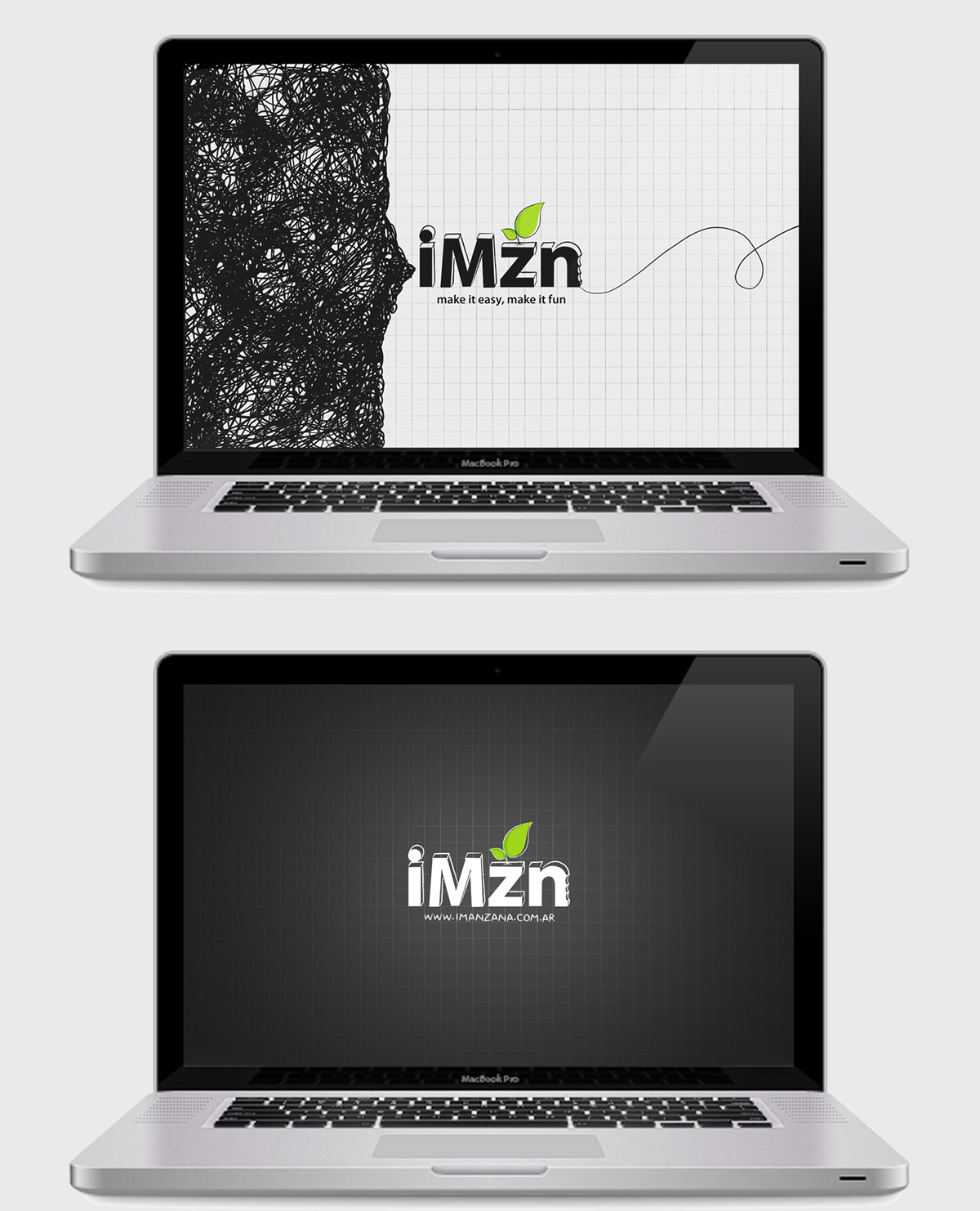 imanzana   imzn   mac apple Blog Icon doodles sketch Logo Design graphic design 