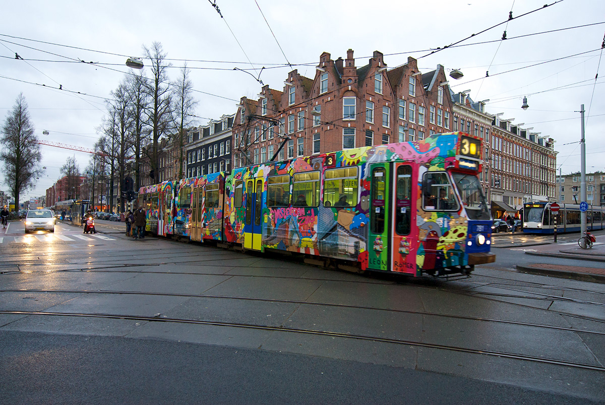 Leon Römer tram GVB amsterdam Reumer leuk kleur wedstrijd charecter happy Fun public transportation