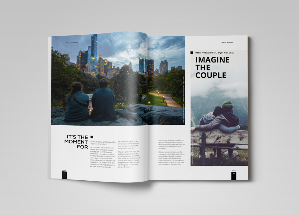 magazine brochure look book catalog simple art black and white minimalist portfolio fashion magazine Urban corporate photography magazine