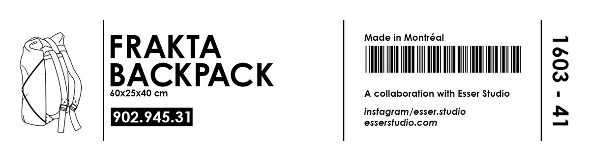 sac Ikea FRAKTA bag Balenciaga fashiondesign handcrafted ikeahack Streetstyl streetwear backpack