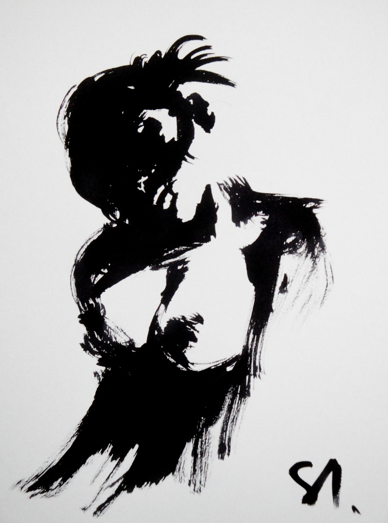 women  ink  drawing nude