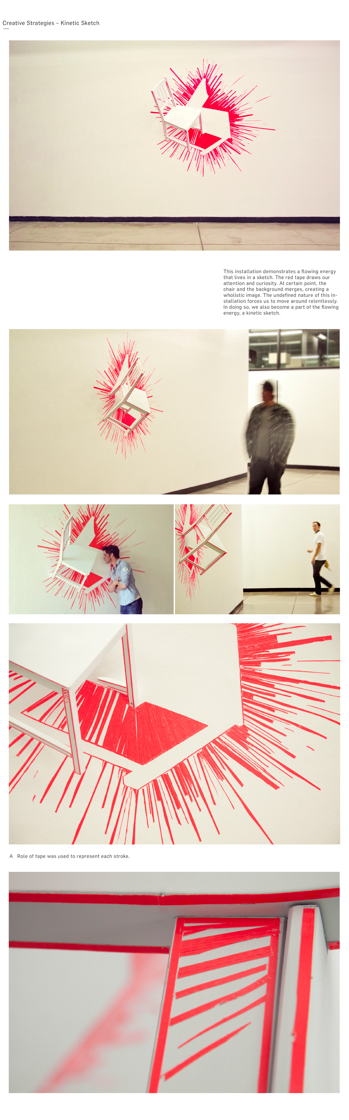 tape tapedrawing chair explosion kinetic sketch tangible
