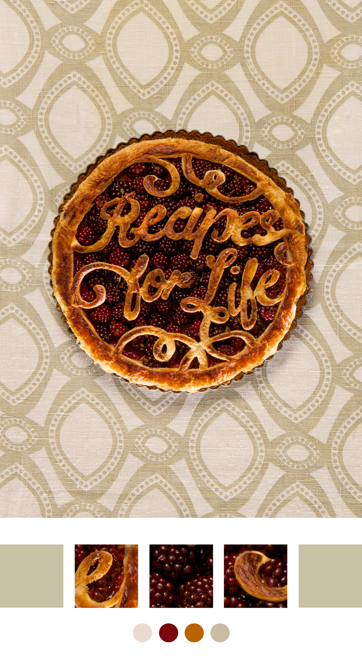 Food poster Hungry life recipes Pizza Pasta noodles Cherries cake Typographic Treatment Typeface Design lettering illustrated typography food letters