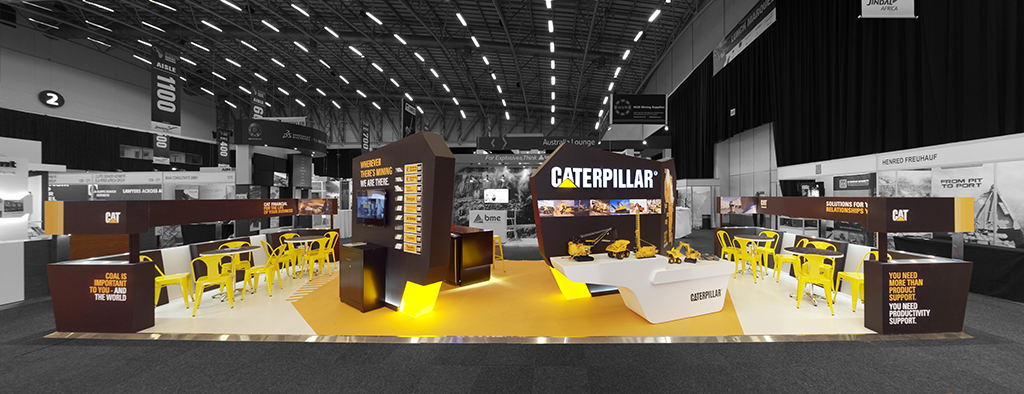 Caterpillar Hott3D CTICC exhibition stand