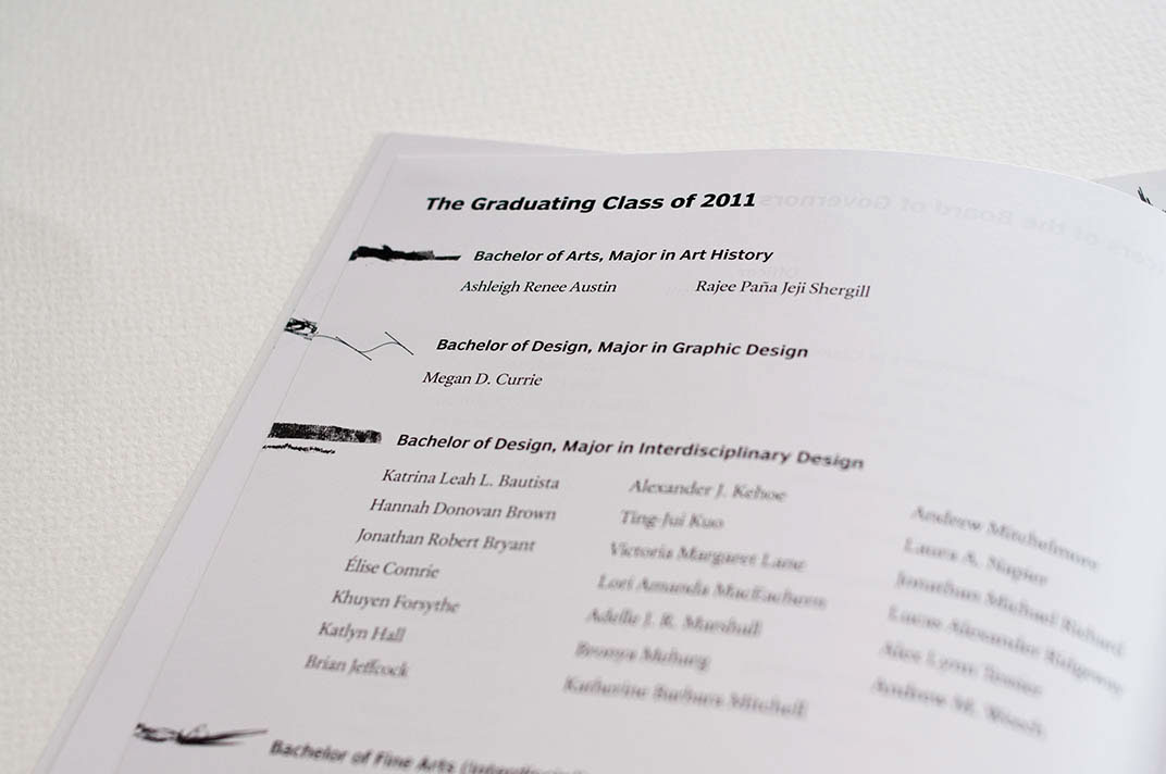 graduation convocation Invitation programme Event Design NSCAD University