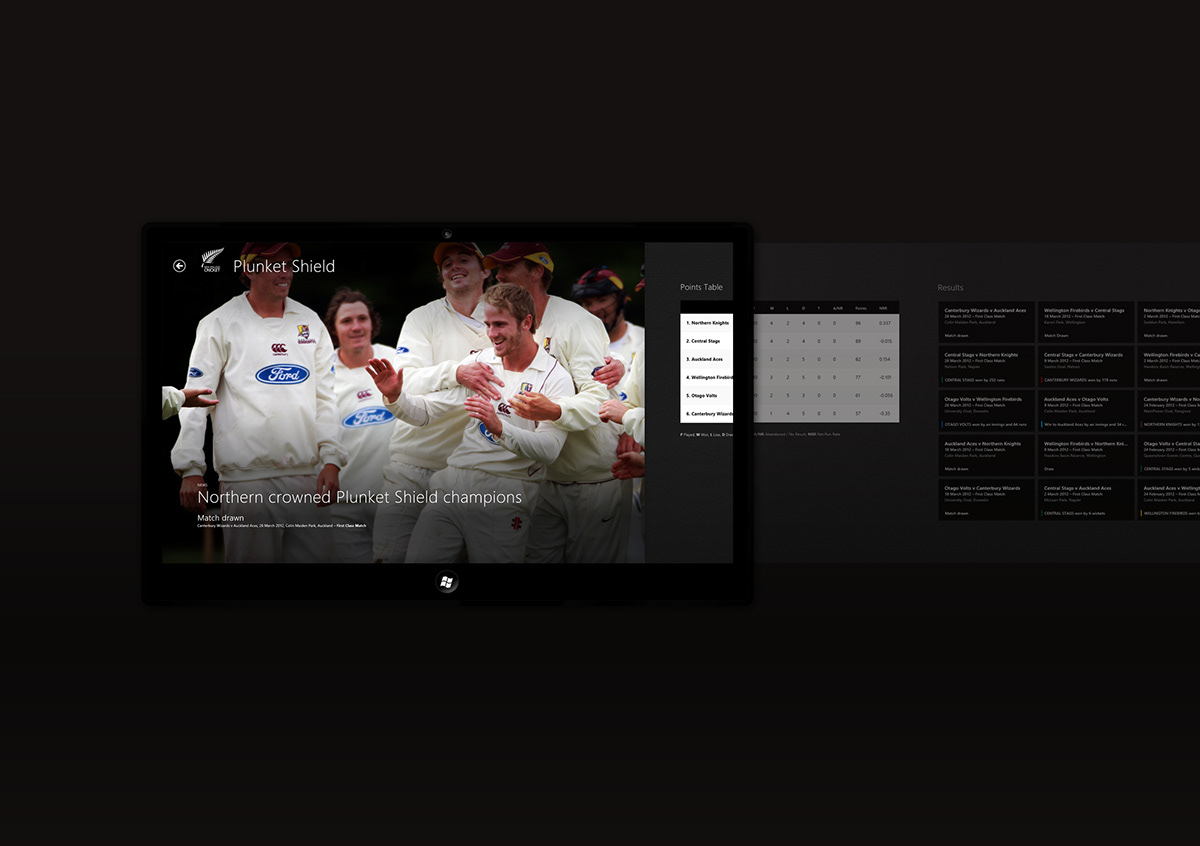 Windows 8 app Cricket