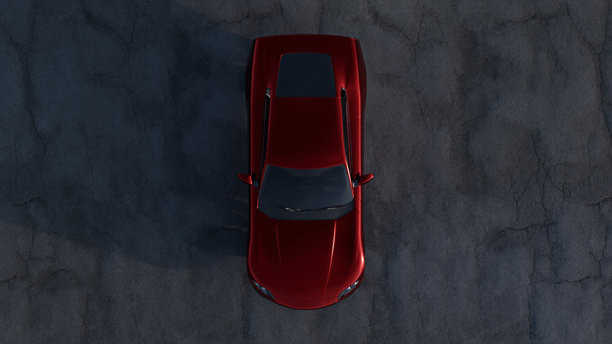 concept automotive   Vehicle Sportscar game asset coupe 3D game design 