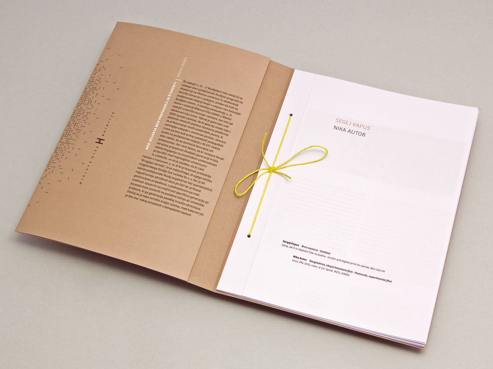 exhibition catalogue academy sculpture video Hand Bound thread RECYCLED interaction