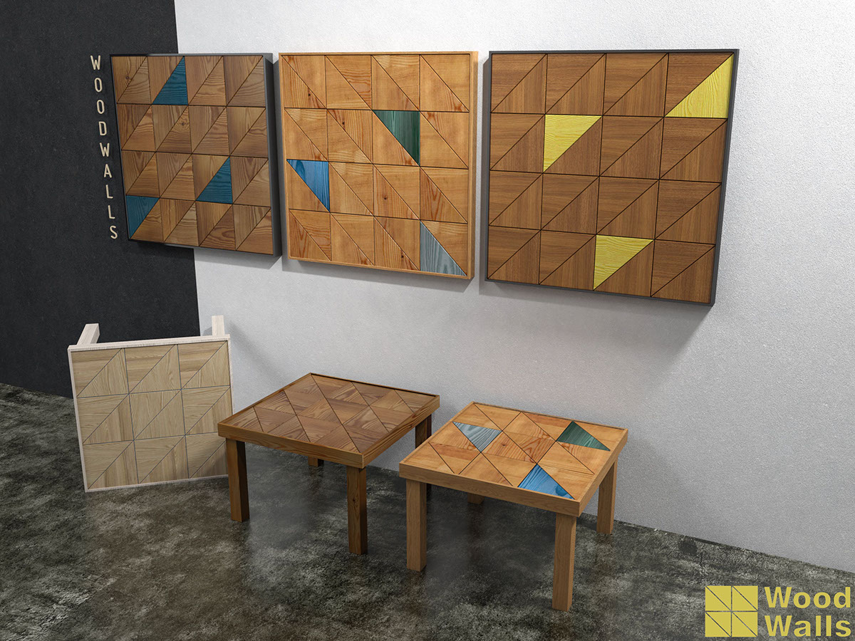 woodwalls wood table coffee table Wood Panels wood wall yellow black blue design wood in interior wooden furnitue furniture Interior wood table