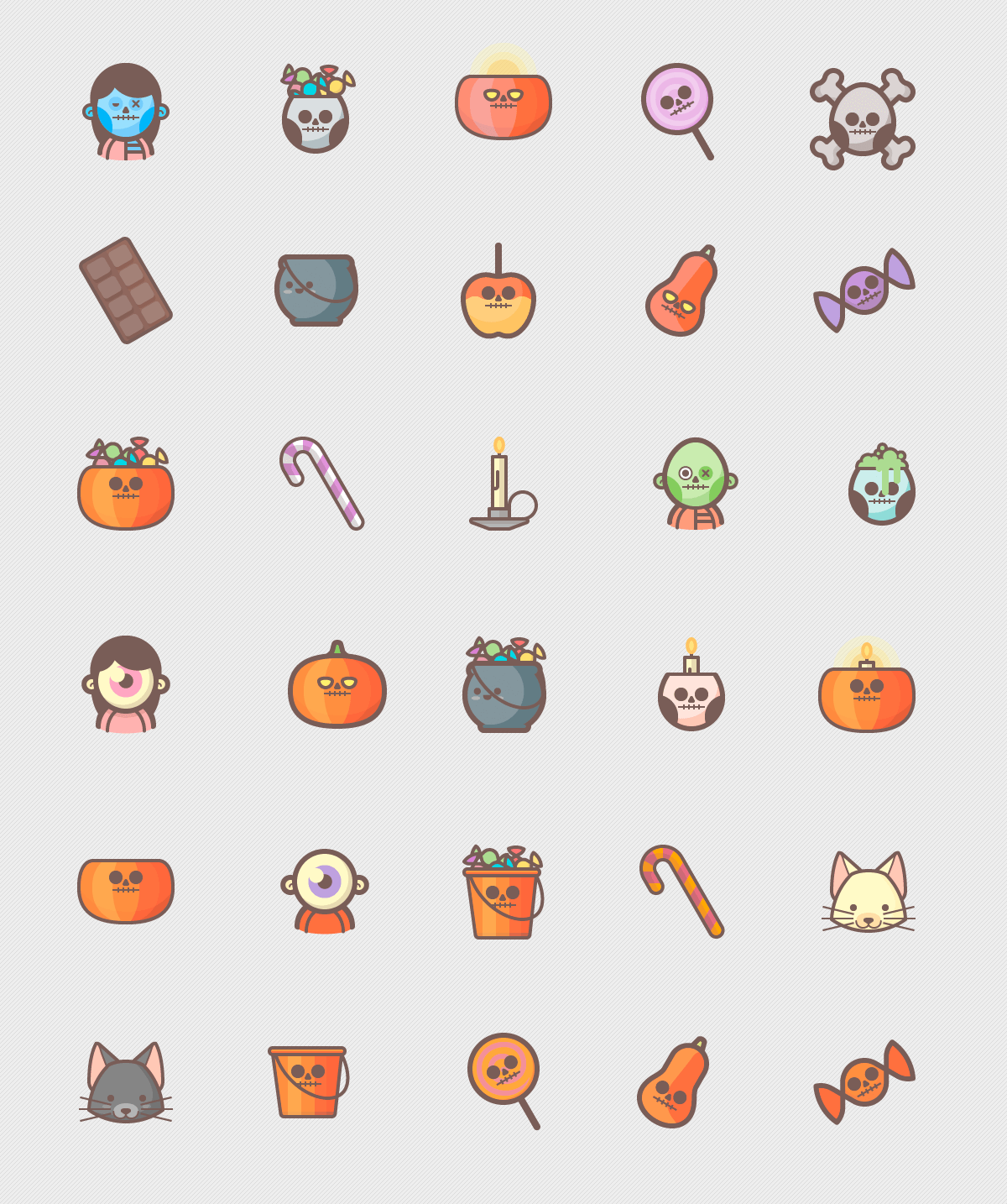 Cute Icons For Halloween on Behance