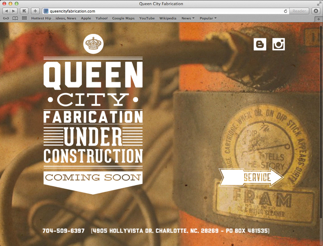 logo graphic design queen city fabrication