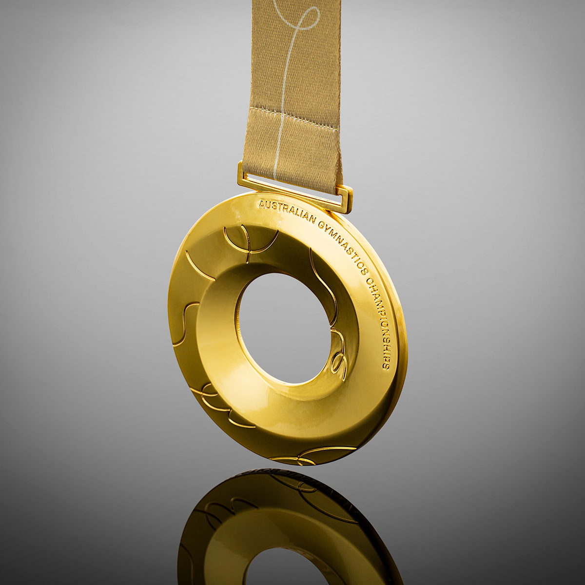Event Design gold gymnastics impossible shape Medal medallion medals design sports