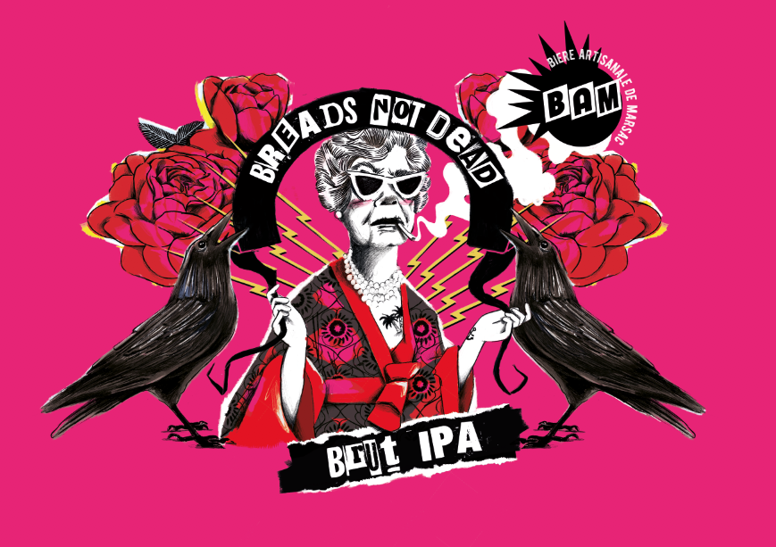 bière ILLUSTRATION  punk dessin mamie granma Drawing  beer frenchbeer