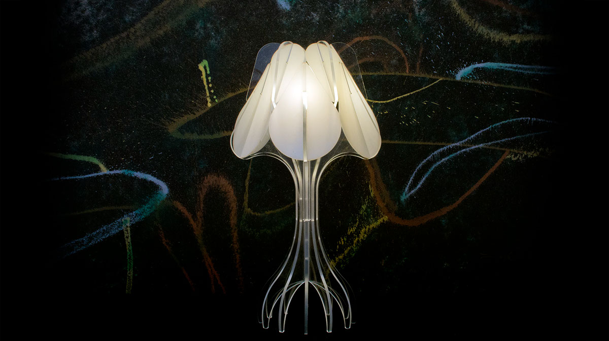 lighting Lamp Mexican acrylic cnc RTA table lamp DIY sacred geometry sketching cool flower Geometrical geomtric