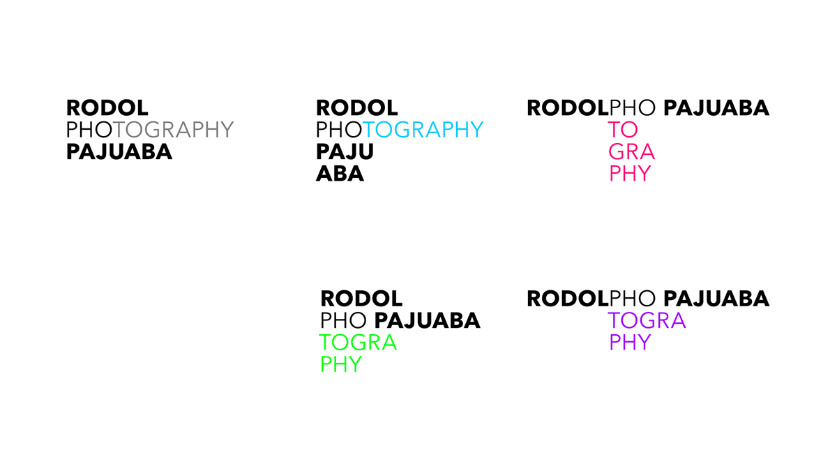 Adobe Portfolio pajuaba rodolpho Fotografia identity logo