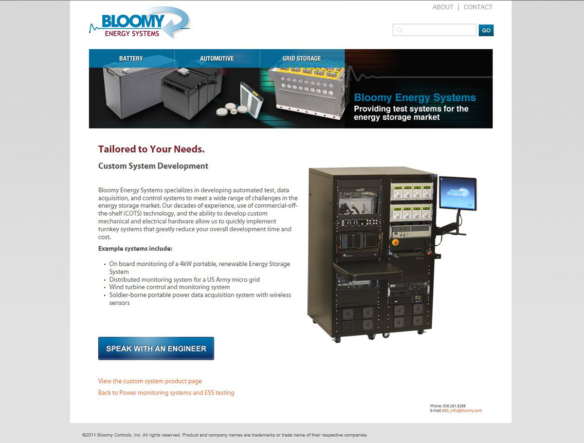 Bloomy Controls Inc corporate Collateral