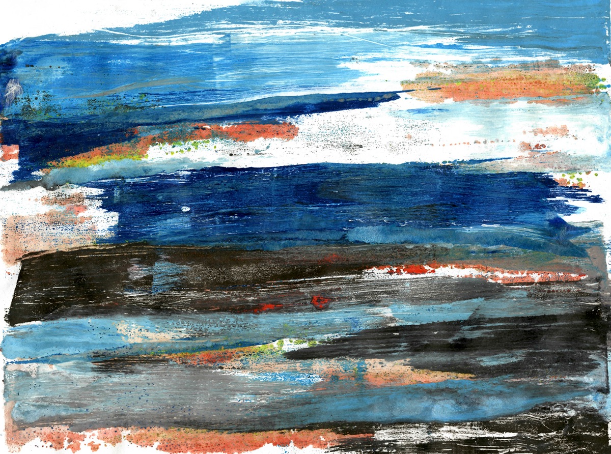 Ocean Nature Beautiful Drawing  painting   colors water print sea impermanence