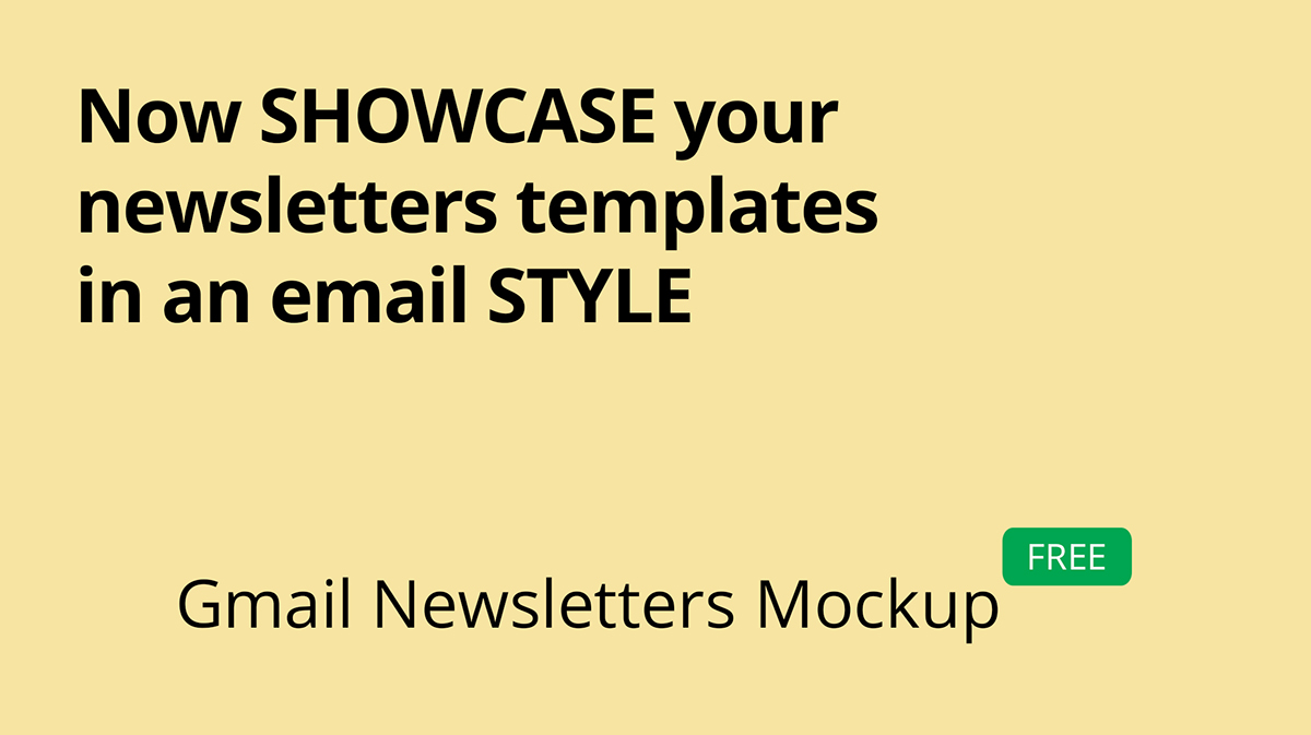 Download Gmail Newsletter Mockup On Behance