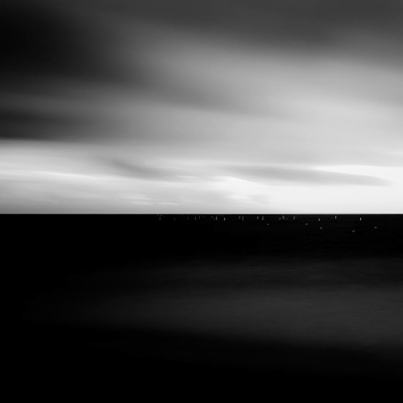 tranquil waterscape seascape black White Landscape iceland denmark