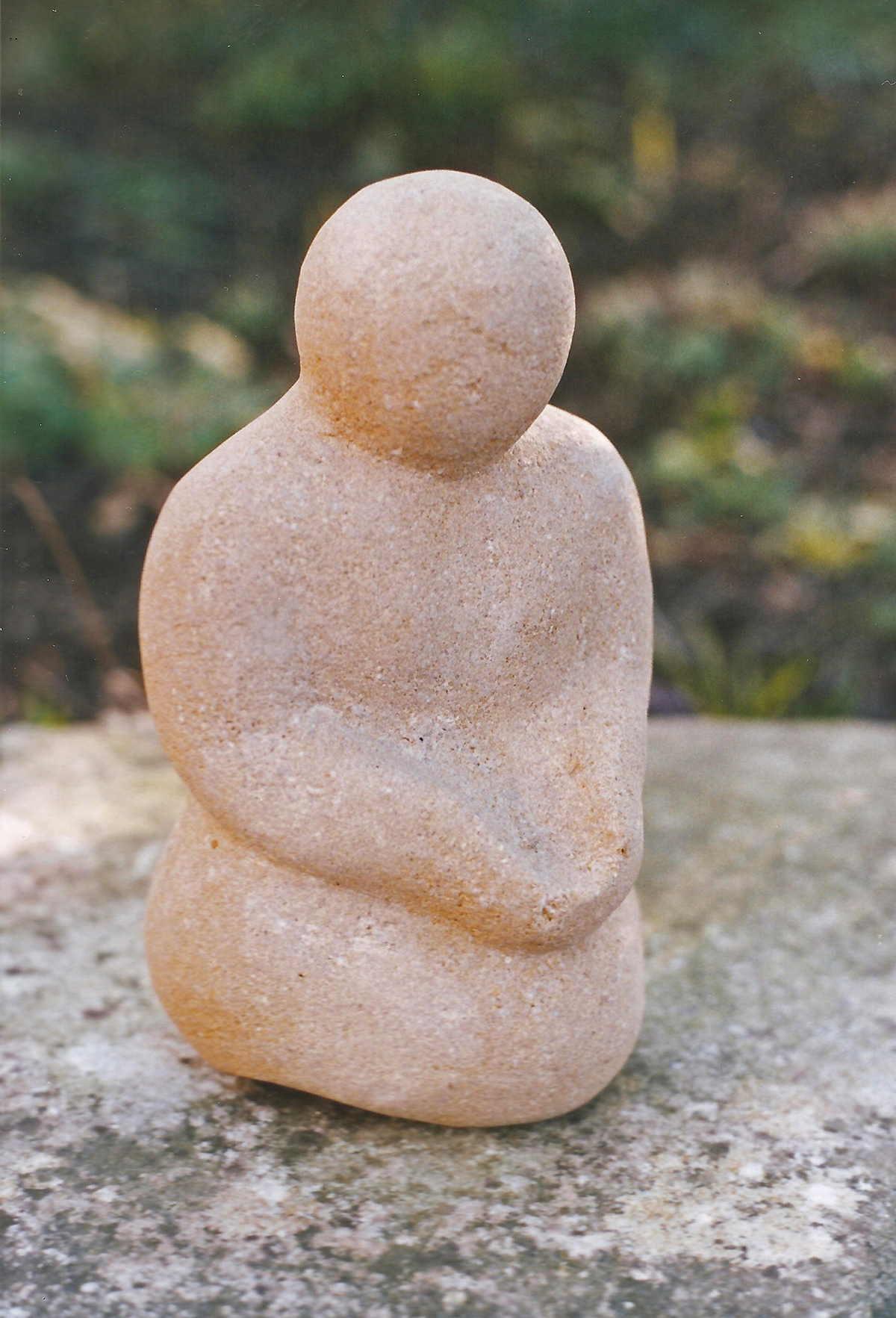 stone figure human carving sculpture Purbeck UK england Form abstract