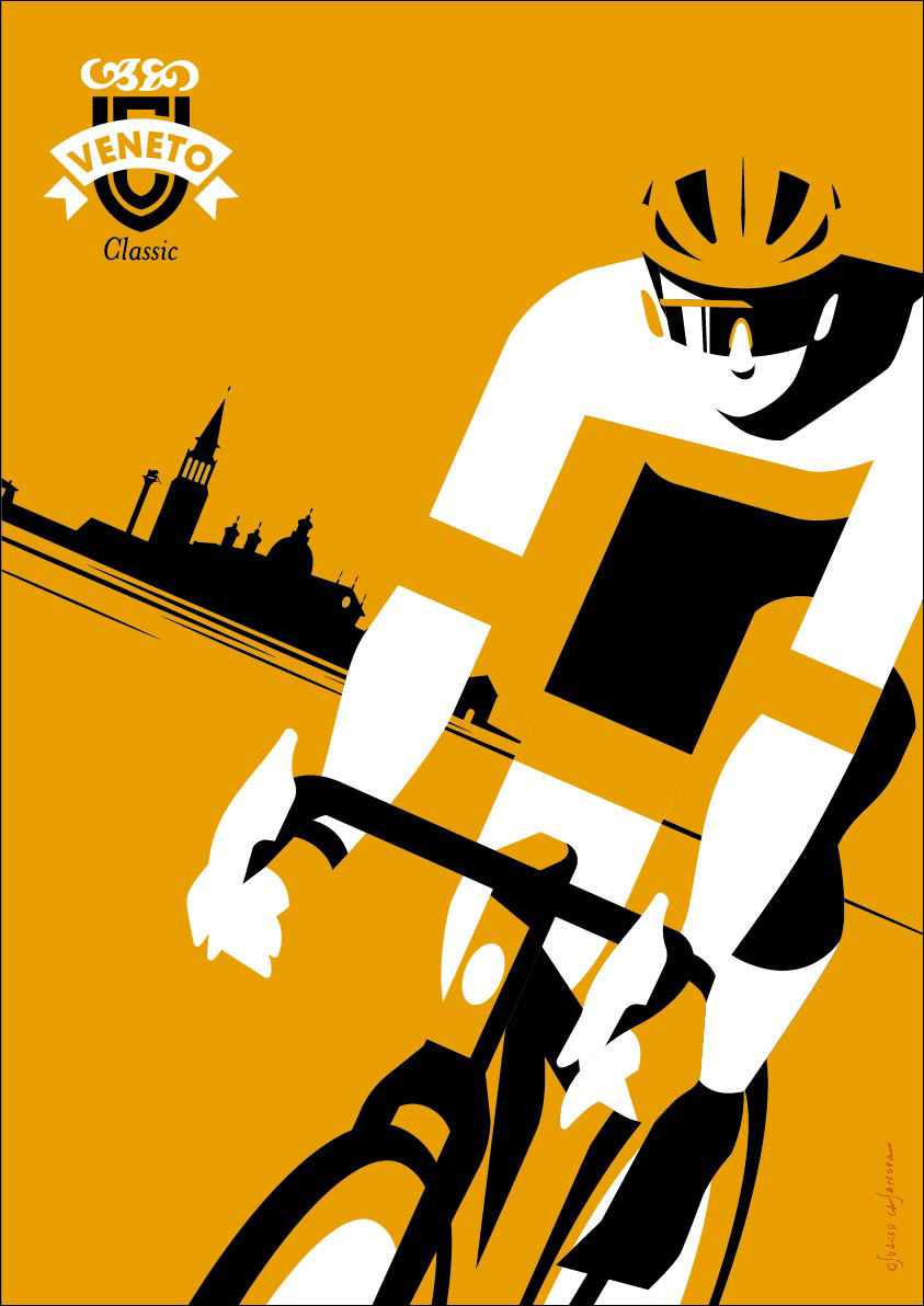 Cycling identity logo poster sports
