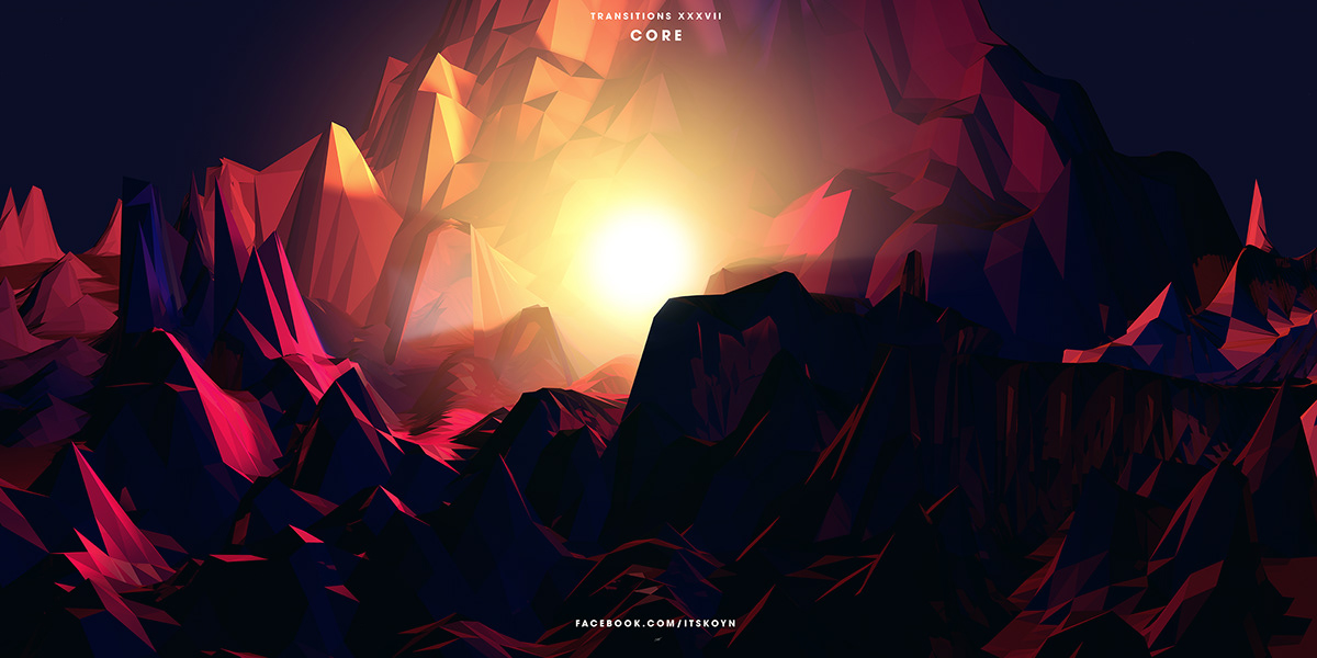 koyn transitions LOW poly abstract Landscape Character game color colour 3D cinema4d Cinema 4d