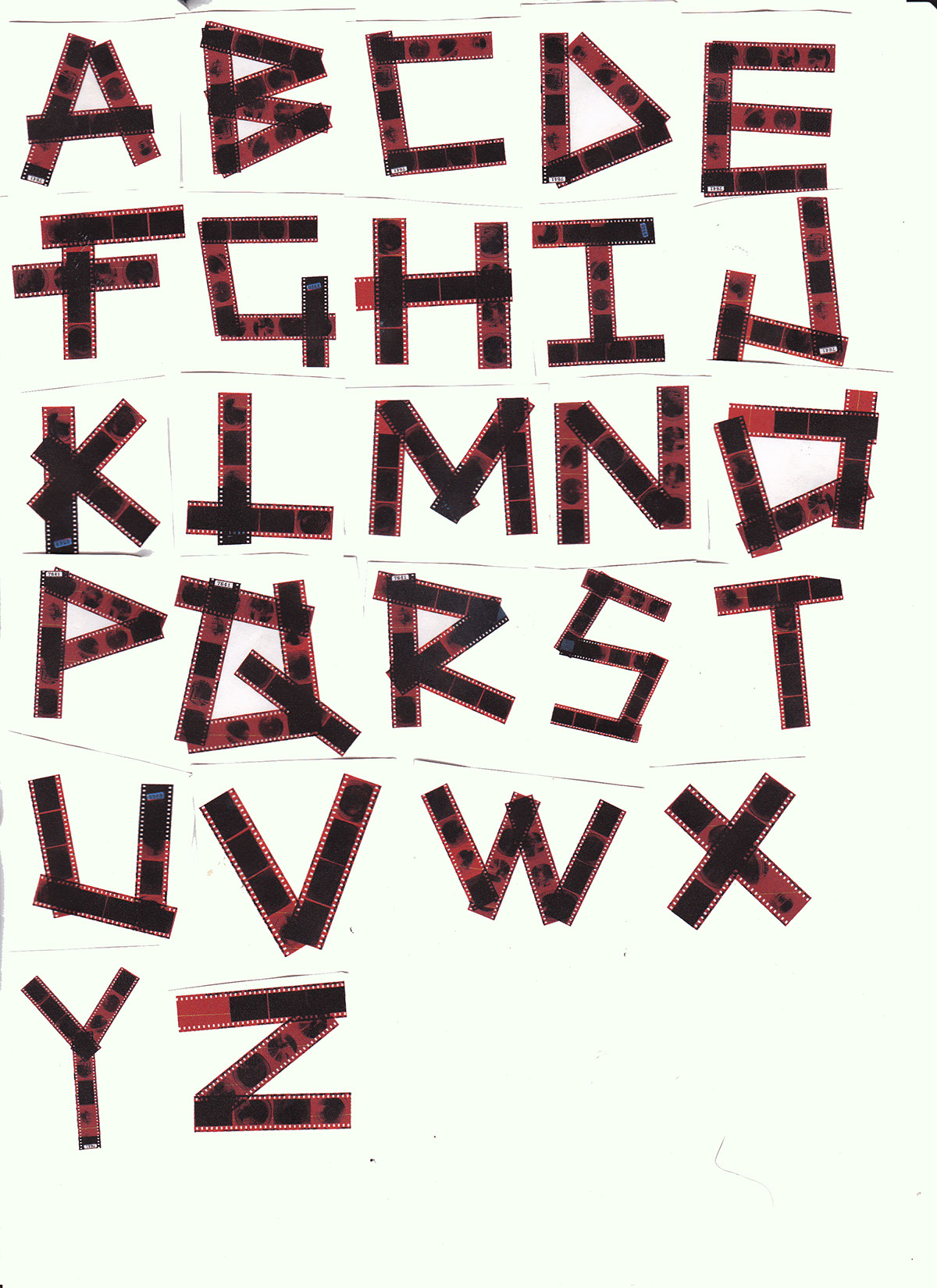 lettering scanned type handmade handmadetype alphabet wip