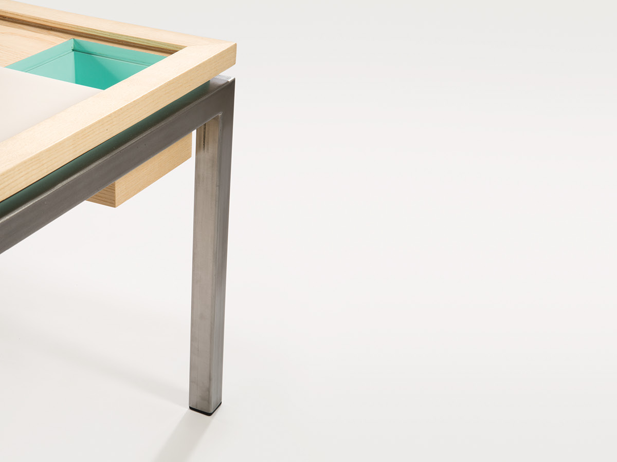 Adobe Portfolio table coffee table puzzle Grad Show 2015 risd game ash